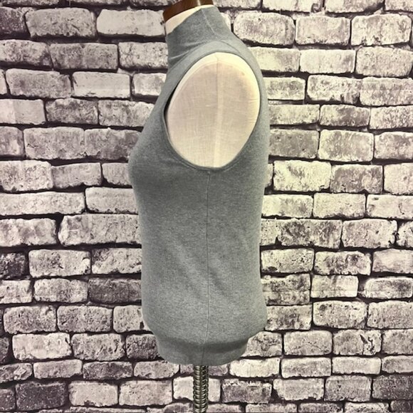 Chico's Gray Sleeveless Mock Neck Pullover Sweater Size M - Picture 3 of 8